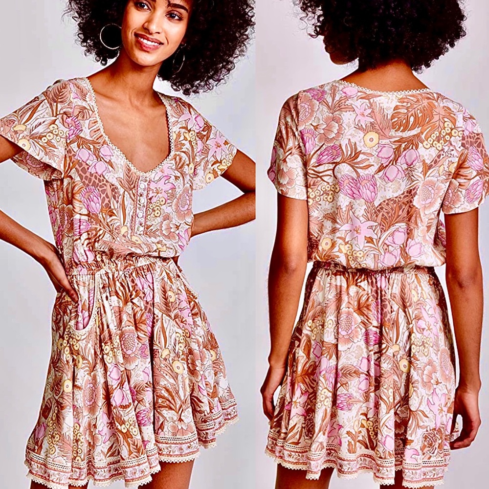 🌺🎉HP🎉🌺 Spell & The Gypsy Jungle Mini Dress - Picture 6 of 16